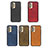 Soft Luxury Leather Snap On Case Cover B08H for Samsung Galaxy A13 4G