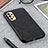 Soft Luxury Leather Snap On Case Cover B08H for Samsung Galaxy A13 4G Black