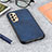 Soft Luxury Leather Snap On Case Cover B08H for Samsung Galaxy A13 4G Blue