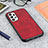 Soft Luxury Leather Snap On Case Cover B08H for Samsung Galaxy A23 4G Red