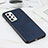 Soft Luxury Leather Snap On Case Cover B08H for Samsung Galaxy A52 4G Blue