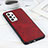 Soft Luxury Leather Snap On Case Cover B08H for Samsung Galaxy A52 4G Red