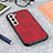 Soft Luxury Leather Snap On Case Cover B08H for Samsung Galaxy S21 FE 5G