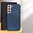 Soft Luxury Leather Snap On Case Cover B08H for Samsung Galaxy S24 5G