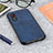 Soft Luxury Leather Snap On Case Cover B08H for Samsung Galaxy XCover 5 SM-G525F Blue