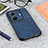 Soft Luxury Leather Snap On Case Cover B08H for Vivo T1 5G