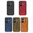 Soft Luxury Leather Snap On Case Cover B08H for Vivo T1 5G