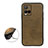 Soft Luxury Leather Snap On Case Cover B08H for Vivo Y21t Green