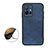 Soft Luxury Leather Snap On Case Cover B08H for Vivo Y75 5G Blue