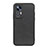 Soft Luxury Leather Snap On Case Cover B08H for Xiaomi Mi 12S 5G Black