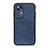 Soft Luxury Leather Snap On Case Cover B08H for Xiaomi Mi 12S 5G Blue