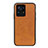 Soft Luxury Leather Snap On Case Cover B08H for Xiaomi Mi Mix 4 5G Brown
