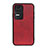 Soft Luxury Leather Snap On Case Cover B08H for Xiaomi Redmi K40S 5G Red