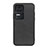 Soft Luxury Leather Snap On Case Cover B08H for Xiaomi Redmi K50 5G Black