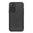 Soft Luxury Leather Snap On Case Cover B08H for Xiaomi Redmi Note 11 4G (2022) Black