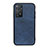 Soft Luxury Leather Snap On Case Cover B08H for Xiaomi Redmi Note 11 Pro 4G Blue