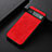 Soft Luxury Leather Snap On Case Cover B09H for Google Pixel 6 5G Red