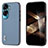 Soft Luxury Leather Snap On Case Cover BH1 for Huawei Honor 90 Lite 5G Mint Blue