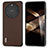 Soft Luxury Leather Snap On Case Cover BH3 for Huawei Mate 60 Brown