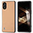 Soft Luxury Leather Snap On Case Cover BH3 for Sony Xperia 5 V Gold