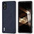 Soft Luxury Leather Snap On Case Cover BH5 for Sony Xperia 5 V Blue