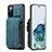 Soft Luxury Leather Snap On Case Cover C01S for Samsung Galaxy S20 FE (2022) 5G Blue