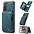 Soft Luxury Leather Snap On Case Cover C01S for Samsung Galaxy S21 FE 5G