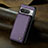 Soft Luxury Leather Snap On Case Cover C02S for Google Pixel 8 Pro 5G Purple