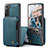 Soft Luxury Leather Snap On Case Cover C02S for Samsung Galaxy S21 FE 5G