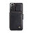 Soft Luxury Leather Snap On Case Cover C02S for Samsung Galaxy S21 FE 5G Black