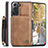 Soft Luxury Leather Snap On Case Cover C02S for Samsung Galaxy S22 5G