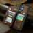 Soft Luxury Leather Snap On Case Cover C02S for Samsung Galaxy S24 Ultra 5G Brown