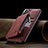 Soft Luxury Leather Snap On Case Cover C03S for Samsung Galaxy S21 5G Red