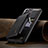 Soft Luxury Leather Snap On Case Cover C03S for Samsung Galaxy S22 5G Black