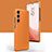 Soft Luxury Leather Snap On Case Cover C04 for Samsung Galaxy S21 FE 5G Orange