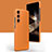 Soft Luxury Leather Snap On Case Cover C04 for Samsung Galaxy S24 Plus 5G Orange