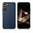 Soft Luxury Leather Snap On Case Cover C08 for Samsung Galaxy S24 5G Blue