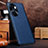 Soft Luxury Leather Snap On Case Cover DL1 for Huawei Honor 100 Pro 5G Blue