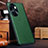 Soft Luxury Leather Snap On Case Cover DL1 for Huawei Honor 100 Pro 5G Green