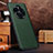 Soft Luxury Leather Snap On Case Cover DL1 for Huawei Mate 50 Pro Green