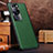 Soft Luxury Leather Snap On Case Cover DL1 for Huawei P60 Green