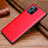 Soft Luxury Leather Snap On Case Cover DL1 for Oppo Find X3 5G Red