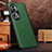 Soft Luxury Leather Snap On Case Cover DL1 for Oppo Reno11 Pro 5G Green