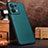 Soft Luxury Leather Snap On Case Cover DL1 for Oppo Reno9 5G Green