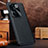 Soft Luxury Leather Snap On Case Cover DL1 for Vivo V27 5G Black