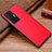 Soft Luxury Leather Snap On Case Cover DL1 for Vivo X70t Red