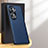 Soft Luxury Leather Snap On Case Cover DL2 for Oppo Reno11 Pro 5G Blue