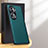 Soft Luxury Leather Snap On Case Cover DL2 for Oppo Reno11 Pro 5G Cyan