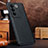 Soft Luxury Leather Snap On Case Cover DL2 for Vivo V27 Pro 5G Black