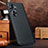 Soft Luxury Leather Snap On Case Cover DL3 for Huawei Honor 60 5G Black